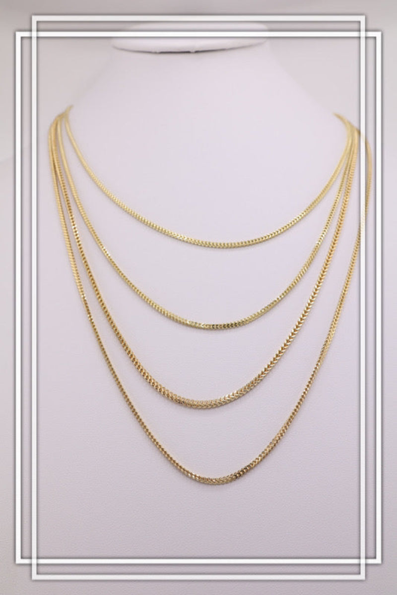 Cadena franco de oro