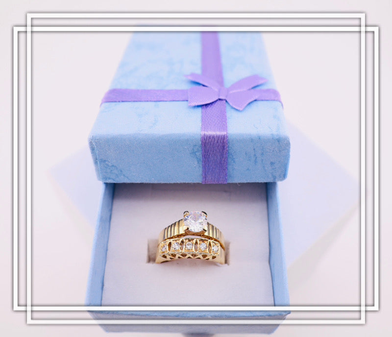 Anillos de compromiso calado.