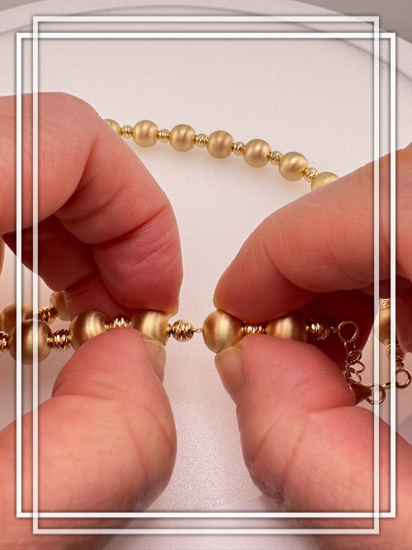 Collar con bolas 6mm - TU ORO LLC
