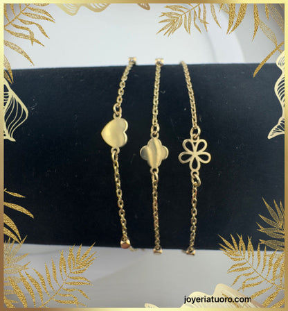 Tobillera de oro.