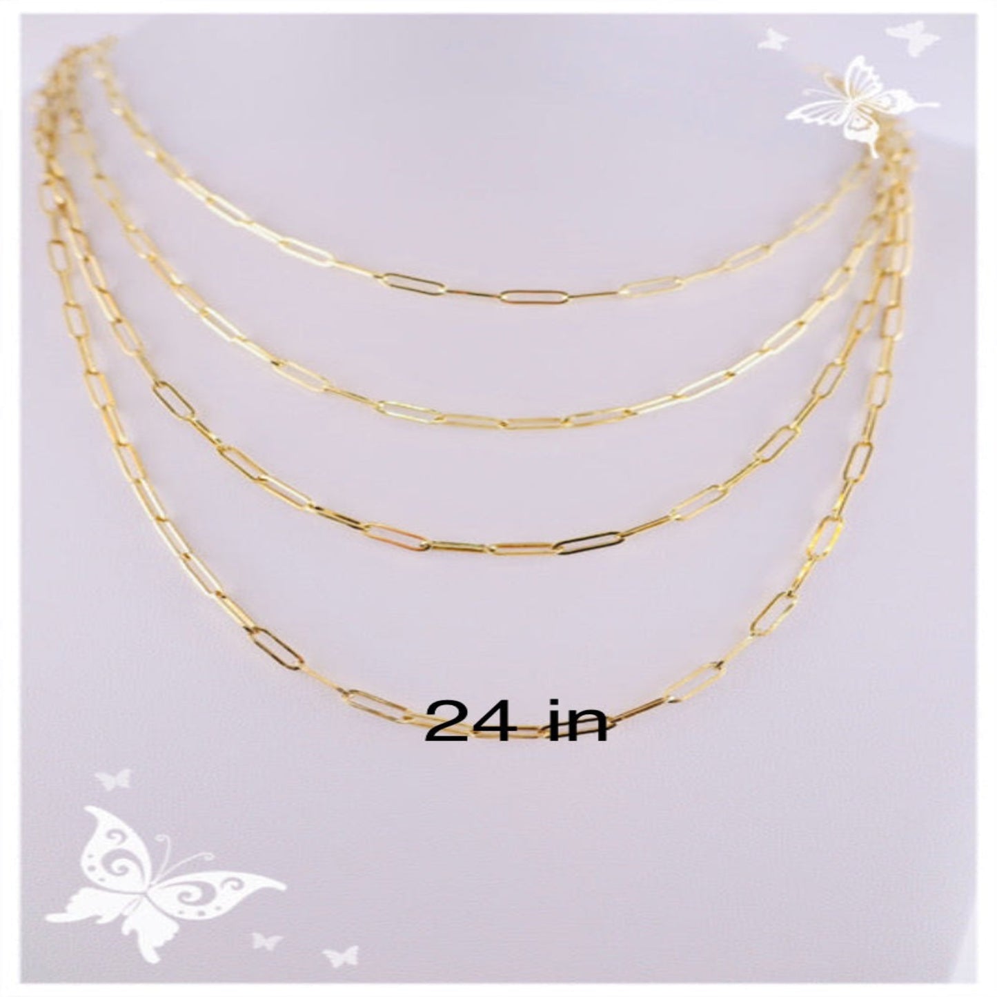 Cadena con clip de papel