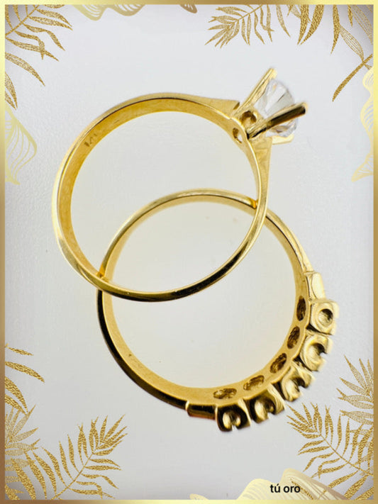 Anillos de compromiso tradicional cubano