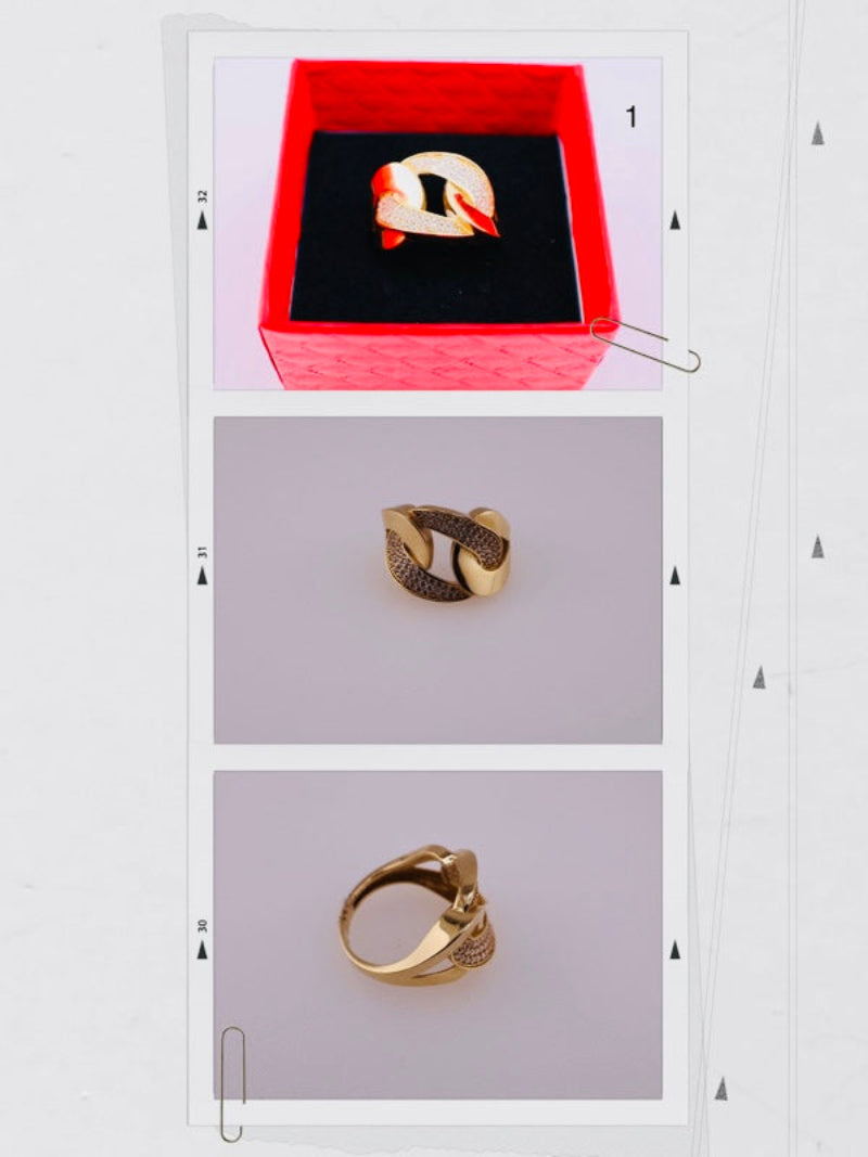 Anillo de coctel en oro