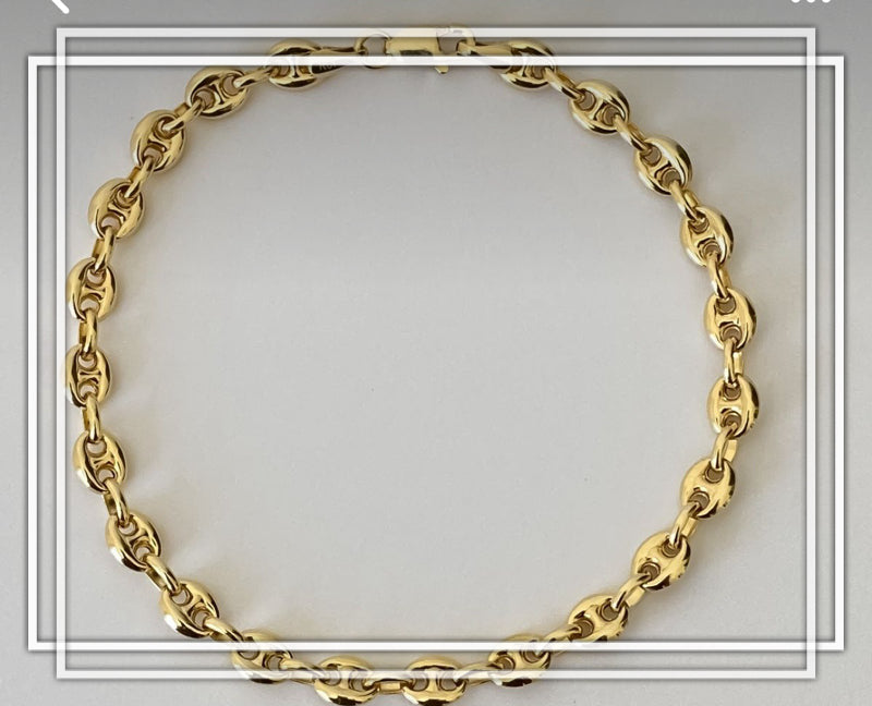 Cadena y pulsera de oro