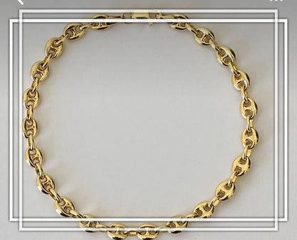 Cadena y pulsera de oro