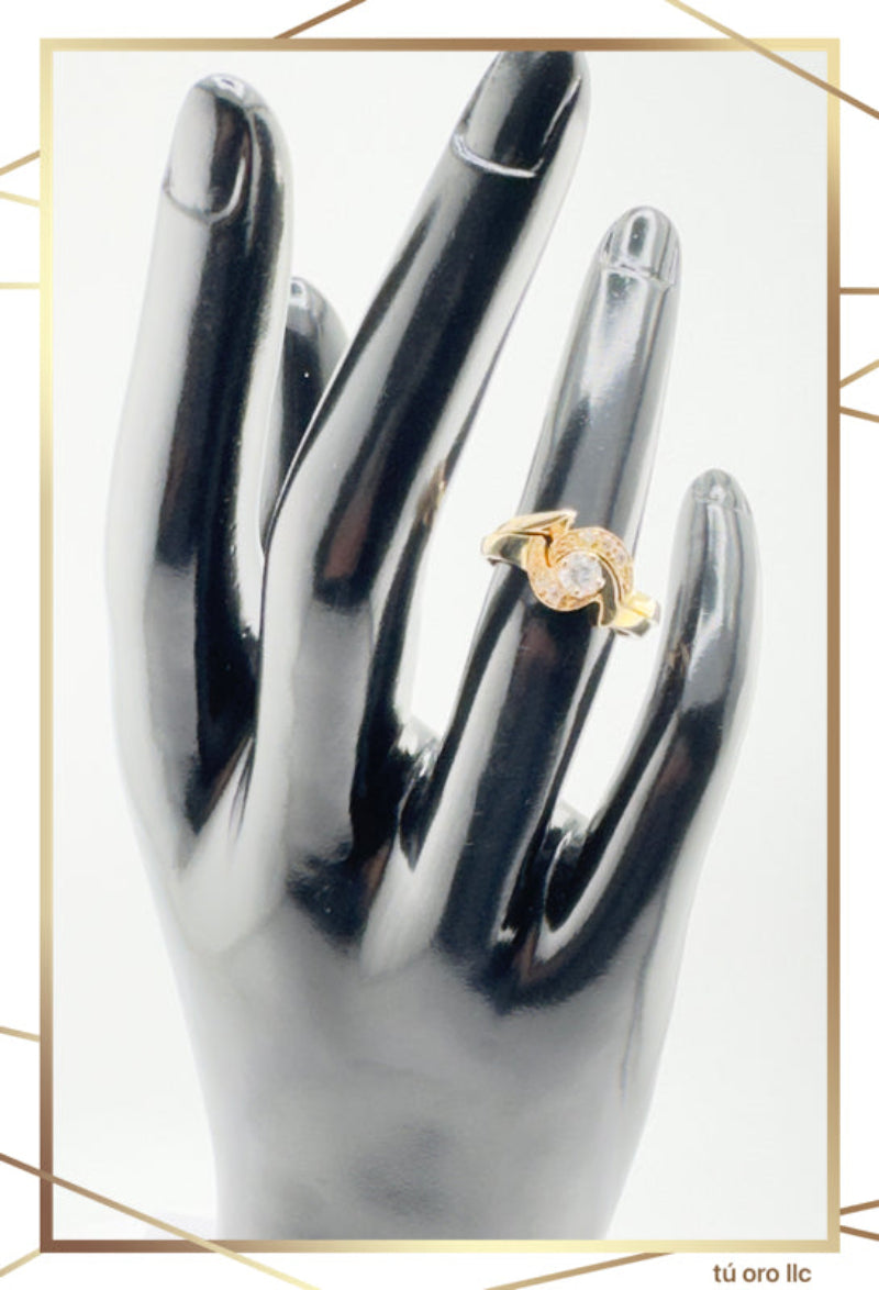 Anillo de compromiso de oro