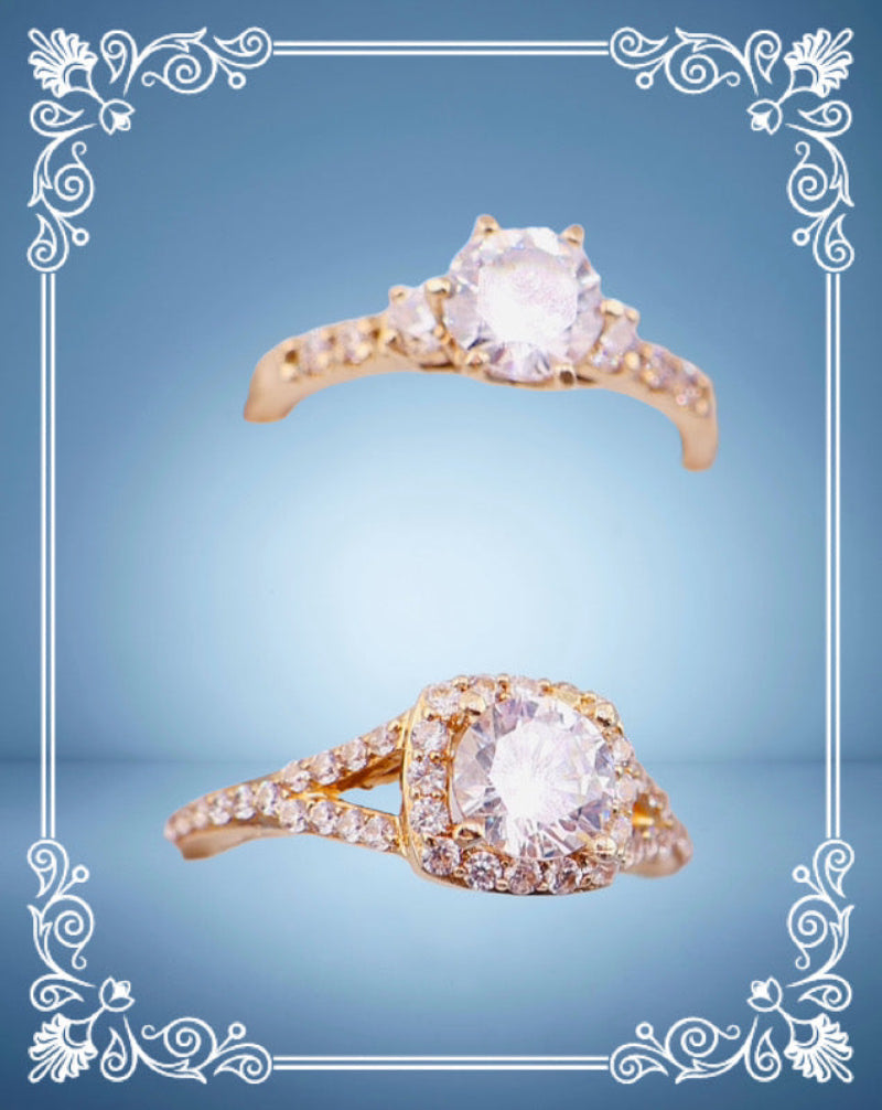 Anillo de compromiso halo