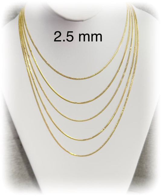 Cadena cubana italiana 2.5mm