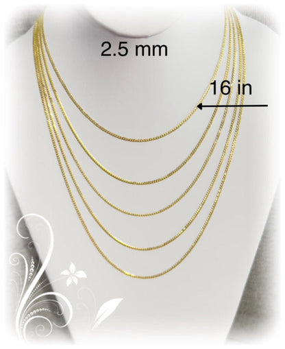 Cadena cubana italiana 2.5mm