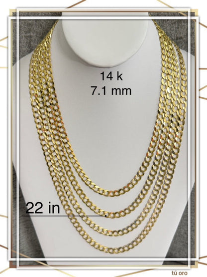 Cadena cubano italiana 7.1 mm