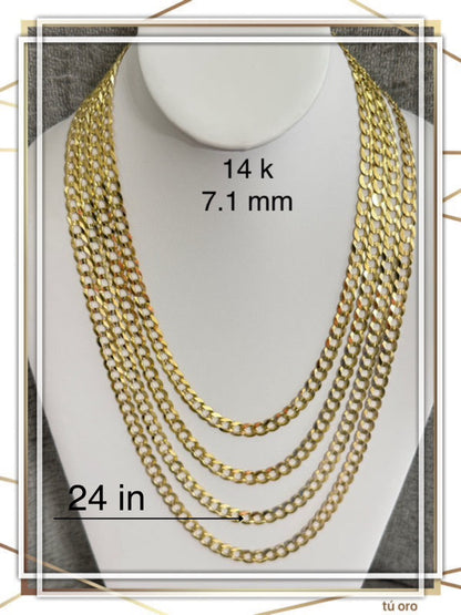 Cadena cubano italiana 7.1 mm