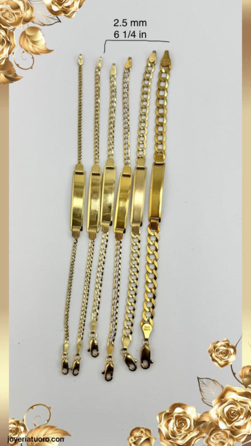 Pulseras de oro para bebes