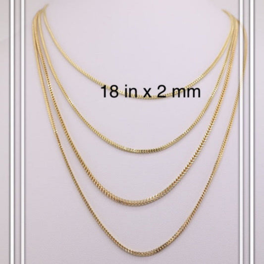 Cadena franco de oro