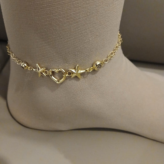 Tobillera de oro.