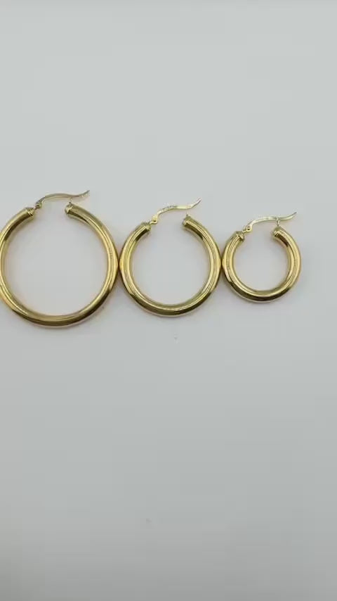Pendientes de aro liso