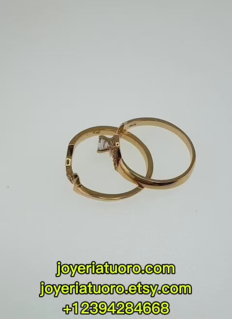 Anillo compromiso de oro