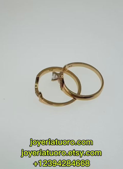 Anillo compromiso de oro