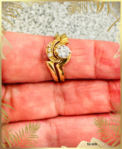 Anillo compromiso de oro
