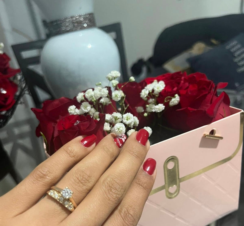 Anillos de compromiso tradicional cubano