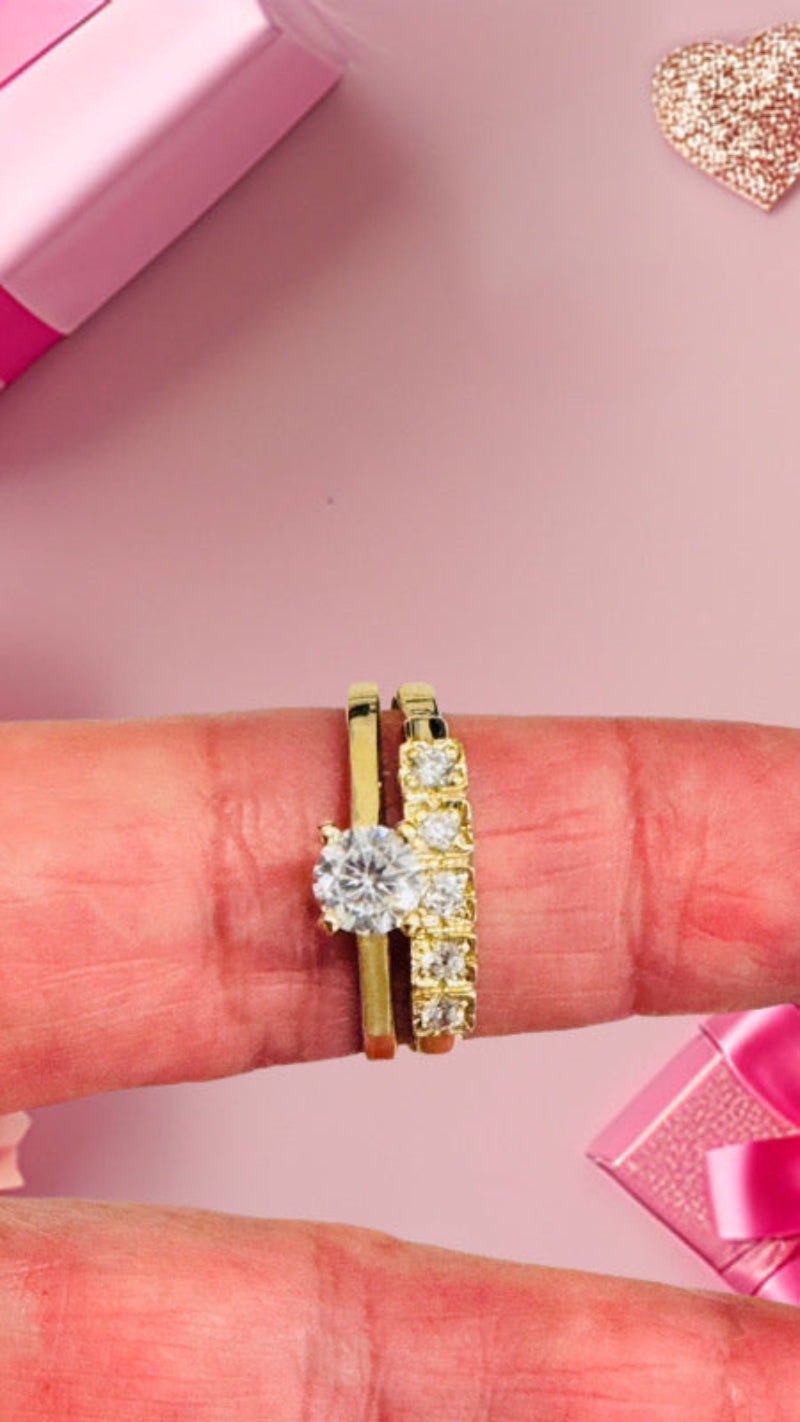 Anillos de compromiso tradicional cubano 